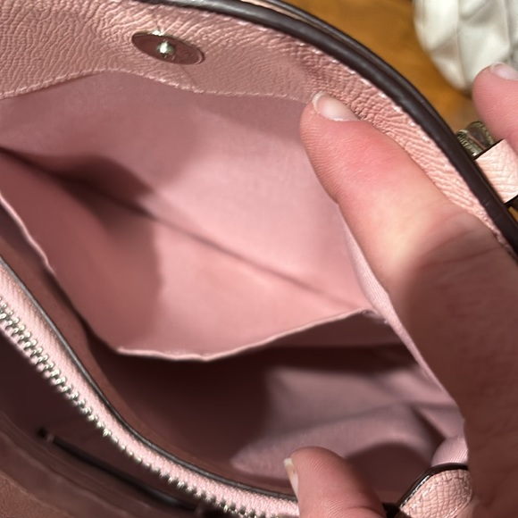 EUC Authentic Coach Pink Pebbled Leather Minetta Crossbody Tote - Picture 12 of 16